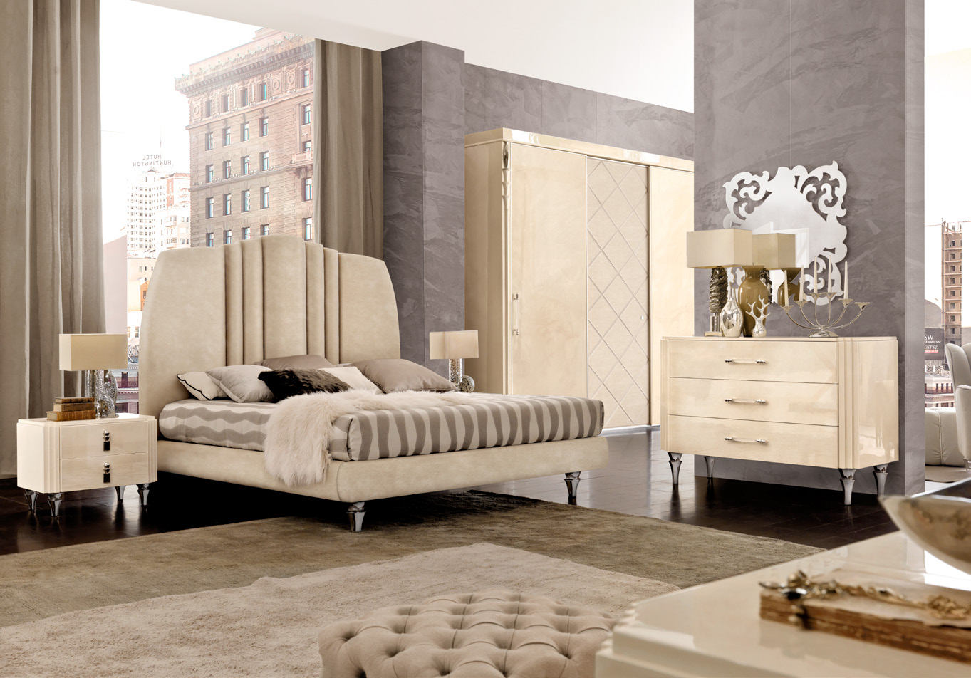 Новая коллекция мебели для спальни CHARMANT от компании Benedetti