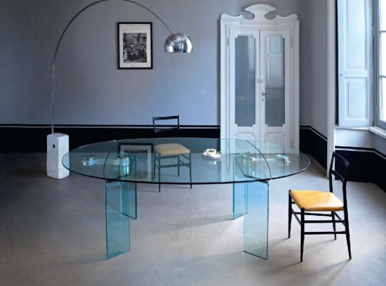 Итальянские элитные стеклянные письменные столы FIAM
