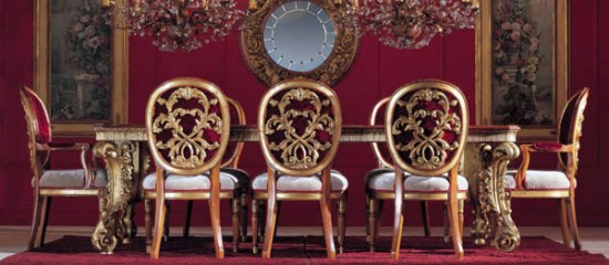 Элитные Итальянские стулья Jumbo в царском стиле 